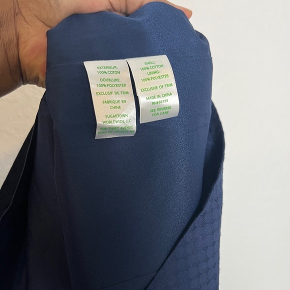 Lilly Pulitzer Demi Strapless Dress Navy & Gold - Picture 9 of 10